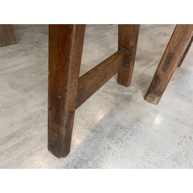 Vintage Farmhouse Benches in Oak, 1950s, Set of 2 For Sale - Image 17 of 18