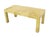 Brass Mid-Century Modern Lacquered Goat Skin Parchment Coffee Table Brass Feet MINT For Sale - Image 8 of 8