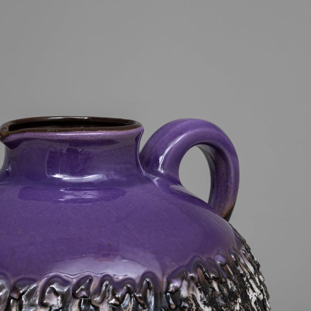 20th Century German Fat Lava Ceramic Jug For Sale - Image 12 of 18