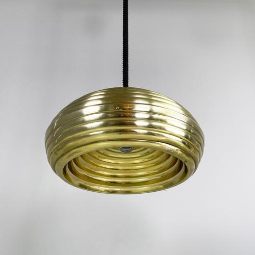 Mid-Century Italian Gold Hanging Light by Castiglioni for Flos, 1960s For Sale - Image 9 of 18