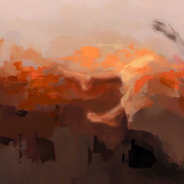 Early 21st Century Levitate by Josh Sorrell | Oil on Panel Painting of a figure reclining with flowing red hair. For Sale - Image 5 of 5