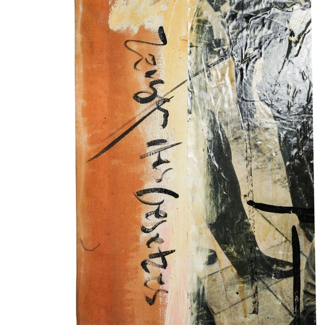 Paint 1990s Peter Robert Keil Large Political Mixed-Media Painting, Berlin 1995 For Sale - Image 7 of 11