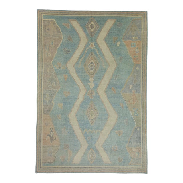 Turkish Oushak Rug 10' x 14'7" For Sale