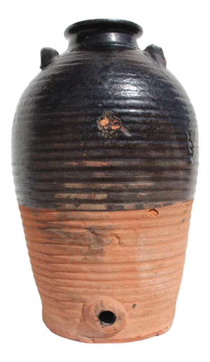 19th Century Antique Large English Country Pottery Buckley Brewing Jar