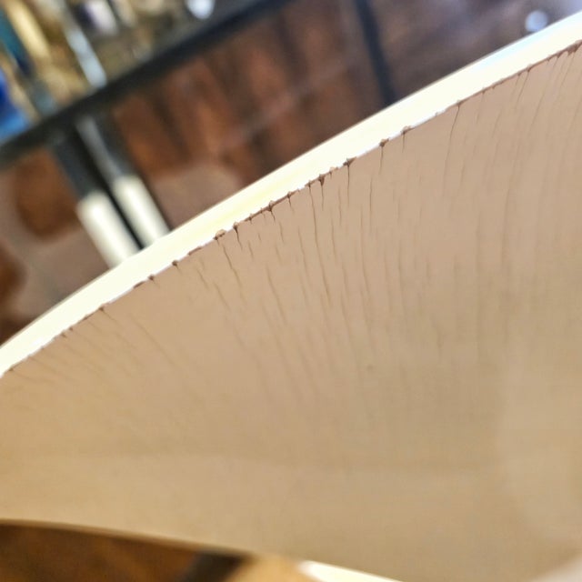 Wood Set of Four White Lacquer Stacking Chairs by Norman Cherner For Sale - Image 7 of 12