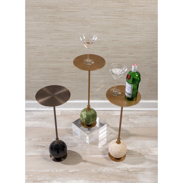 Mid-Century Modern Boston Martini Table, Green For Sale - Image 3 of 4