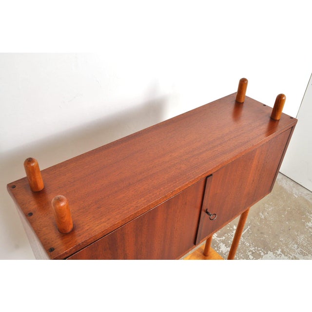 1950s Vintage Room Divider in Beech, Oak and Mahogany, 1950s For Sale - Image 5 of 13