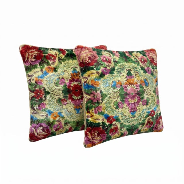 Mid-Century Modern Turkish Kilim Pillow Cover 15'' X 17'' & 16'' X 19'' - Set of Two For Sale - Image 3 of 4