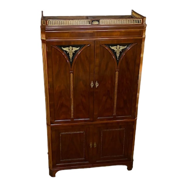 1970s Vintage John Widdicomb Imperial Style Armoire For Sale