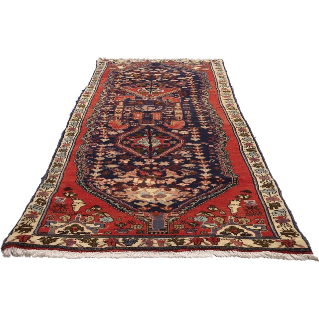Tribal Vintage Persian Bijar Rug Runner, 02'07 X 07'06 For Sale - Image 3 of 10