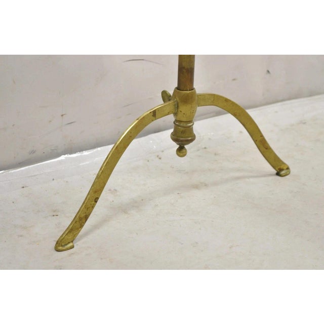 Vintage A. Ravenel Paris French Mid Century Modern Brass Magazine Rack Stand For Sale - Image 9 of 12