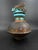 Late 20th Century Signed George Whitten Raku Studio Pottery Lidded Sculptural Vessel For Sale In Chicago - Image 6 of 9