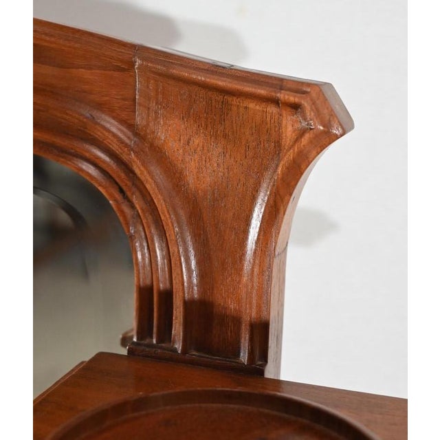 Art Nouveau Mahogany Console Mirror, 1900s For Sale - Image 14 of 18