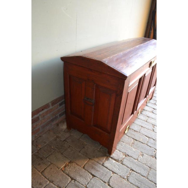 Fruit Tree Wooden Blanket Chest For Sale - Image 6 of 9