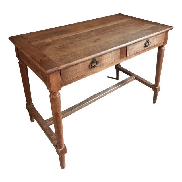 Antique French Oak Table or Desk, 1930s For Sale