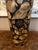 Vintage English Planter Jardiniere Urn Shell Decoupage Black Tole Coastal Décor For Sale - Image 9 of 17
