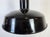 Large Industrial Black Enamel Factory Lamp with Cast Iron Top from Elektrosvit, 1950s For Sale - Image 4 of 18