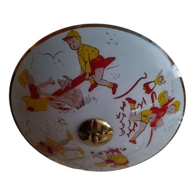 Suspension Lamp in Opaline, 1950s For Sale