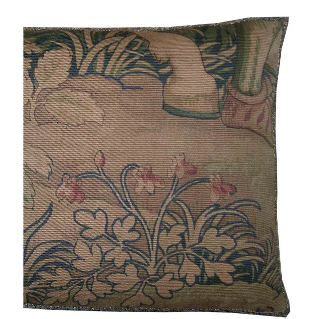 Textile Circa 1920s Vintage Cartoon Tapestry Pillow For Sale - Image 7 of 9