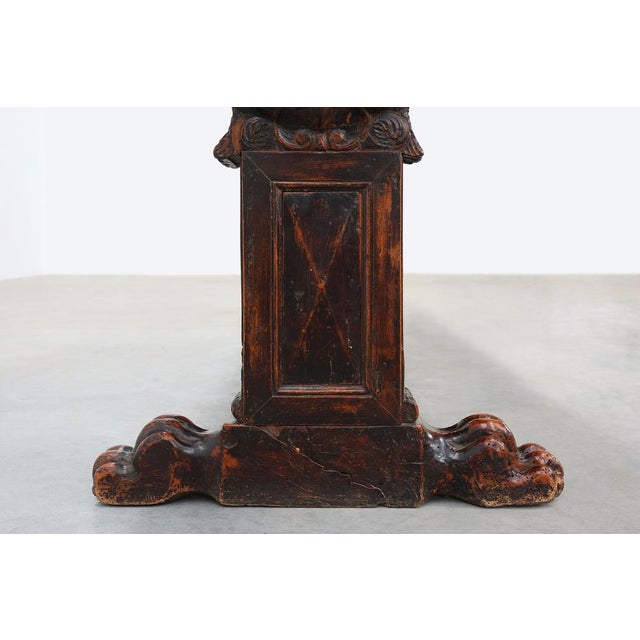 16th Century Renaissance Walnut Console Table, Tuscany For Sale - Image 10 of 18