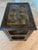 Distinctive vintage three-tier accent table by Milling Road / Baker Furniture. Features an unusual antiqued, mottled brown...