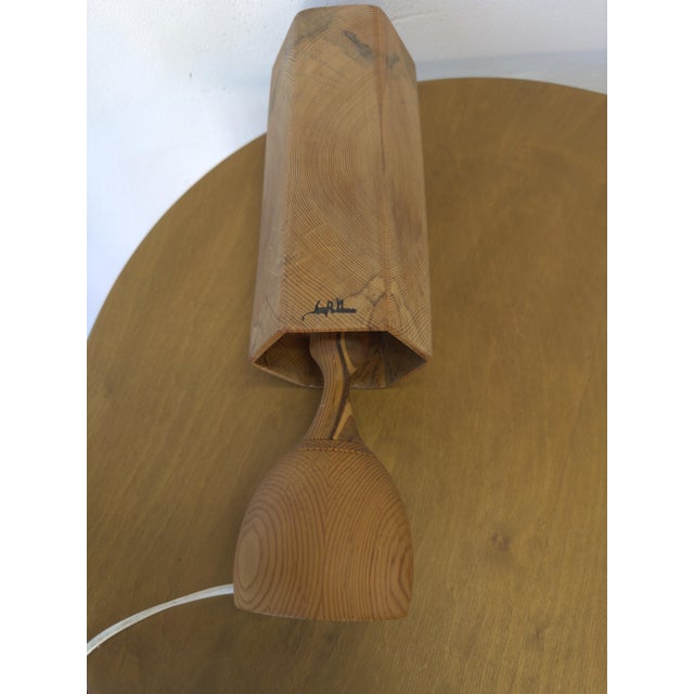 Wooden Table Lamp by Leif Wikner for Persåsen For Sale - Image 3 of 15