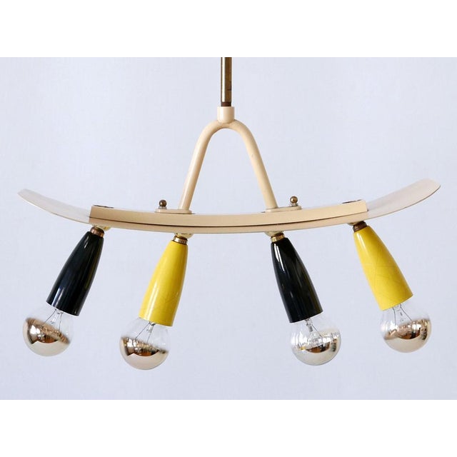 Mid-Century Modern Sputnik Pendant Lamp, Germany, 1950s For Sale - Image 9 of 18
