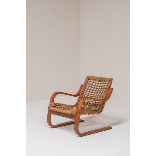 Brown Lounge Chairs by Alvar Aalto for Stylclair, France, 1930s, Set of 2 For Sale - Image 8 of 18