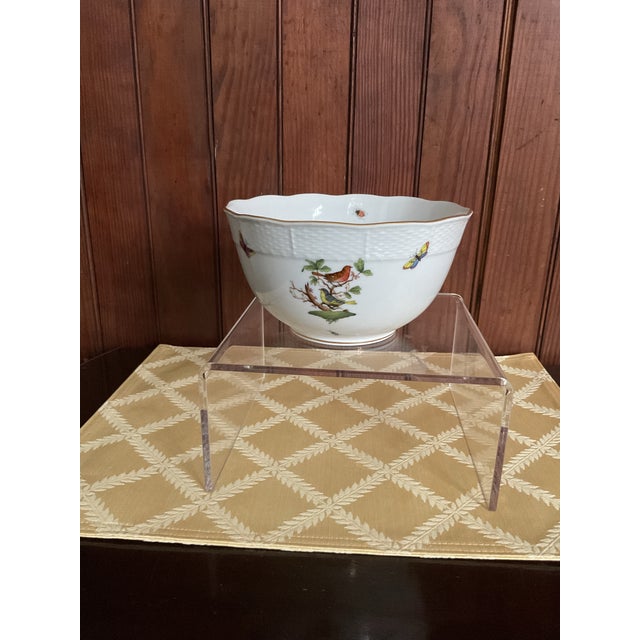 Traditional Herend Rothschild Bird Motif Porcelain Bowl For Sale - Image 3 of 10