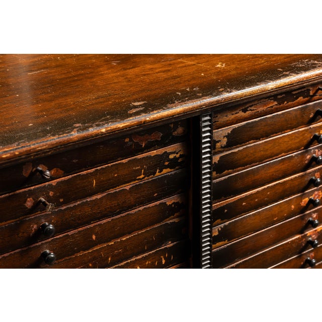 1900 - 1909 Early 20th Century Mahogany Sheet Music Cabinet For Sale - Image 5 of 12