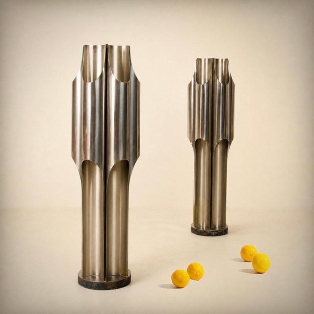 Large Model 2393 Orgue Lamps by Maison Charles, France, 1970, Set of 2 For Sale - Image 11 of 11