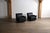 Mid-Century Modern Model 620 Lounge Chairs in Black Leather by Dieter Rams for Vitsoe, 1980s, Set of 2 For Sale - Image 3 of 16