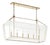 Kichler Delvin Champagne Bronze & White Linear Chandelier For Sale