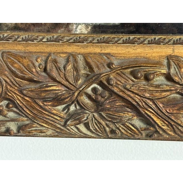 Antique Wall Mirror, Gold Leaf and Wood, Late 19th Century Design For Sale - Image 4 of 8