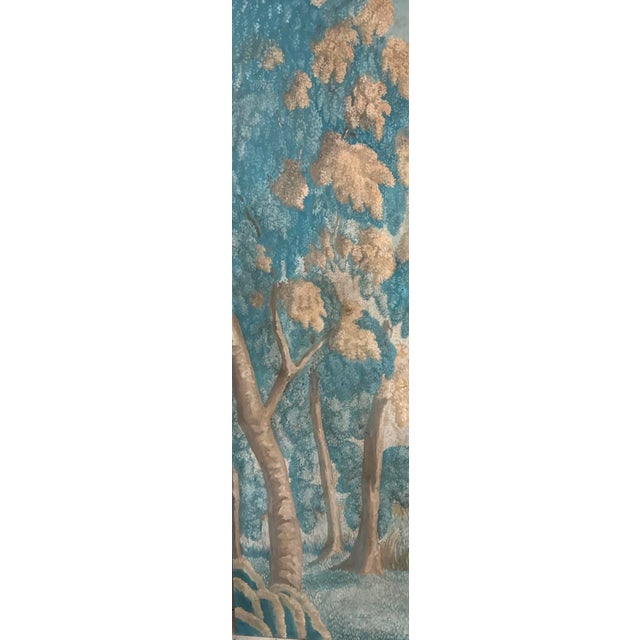 Antique Italian Forest Water Painting on Canvas - Unsigned For Sale - Image 4 of 5