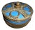 Azure Blue and Copper Overlay Box For Sale