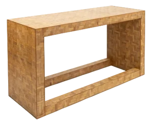 Mid-Century Console Table in Bamboo and Rattan in the style Vivai Del Sud, Italy, 1970s
