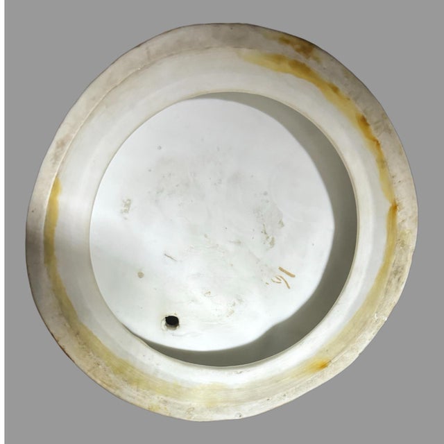 Pair of Antique Continental Porcelain Bisque Statues Courting Couple, Circa 1900 For Sale - Image 11 of 12