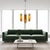 Tall Mid-Century Modern Chandelier in Amber Brown Glass and Chrome, 1970s For Sale - Image 4 of 10