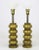 Mid-Century Modern Paul Hanson Reverse Gilt Crackle Glass and Brass Table Lamps - a Pair For Sale - Image 3 of 8