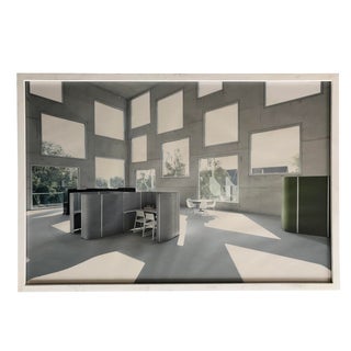 Vintage Wall Art Photography Scandinavian Office Interior For Sale