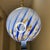 Folk Art Vintage Blue Swirled Hand Blown Pendants - a Pair For Sale - Image 3 of 9