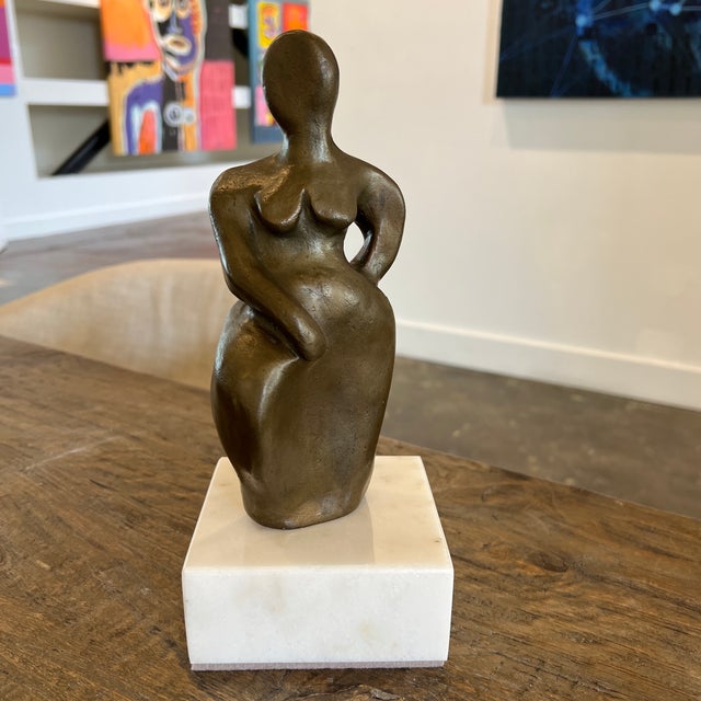 “Grace” Contemporary Modern Figurative Bronze Sculpture by Aleta Aaron For Sale - Image 13 of 13