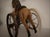 Antique Toy Hand Carved Horse Tricycle - Wood And Metal with Leather Saddle For Sale In Milwaukee - Image 6 of 7