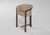Agnes Bar Stool in Walnut and Teal Wool Fabric by Javier Gomez For Sale - Image 6 of 6