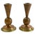 Art Deco English Candlesticks in Hand-Turned Wood, Brass and Copper, 1930s For Sale - Image 10 of 10