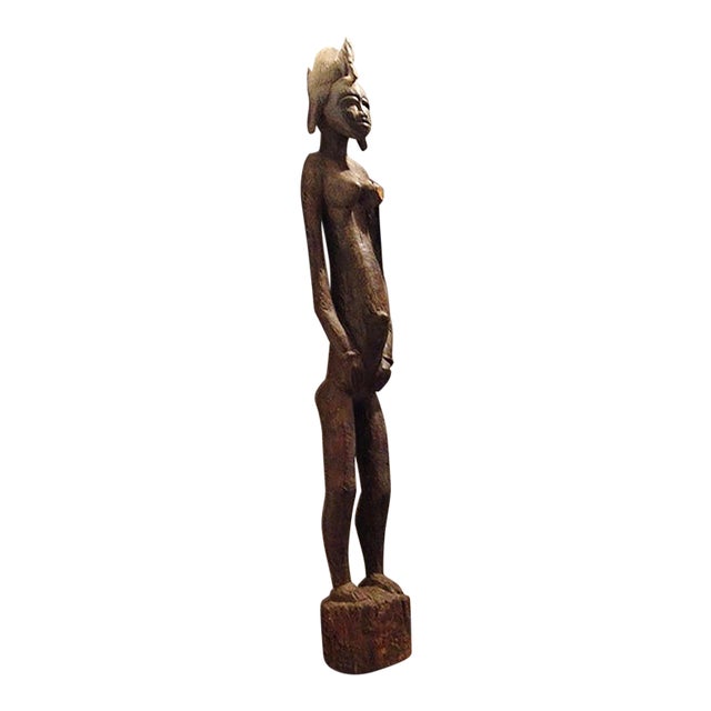 Antique African Female Fertility Statue, Bangwa Congo Chairish