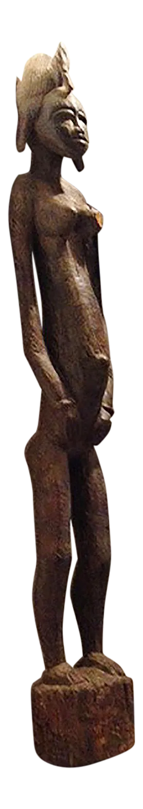 Large Antique African Female Fertility Statue