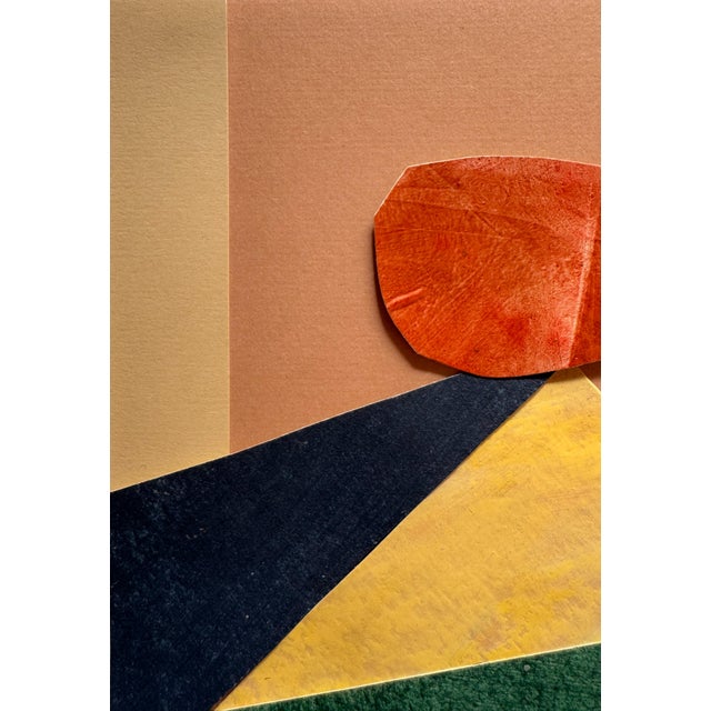2020s "Into the Sun 6" Original Mixed-Media Collage on Paper by Zac Woodiel For Sale - Image 5 of 9