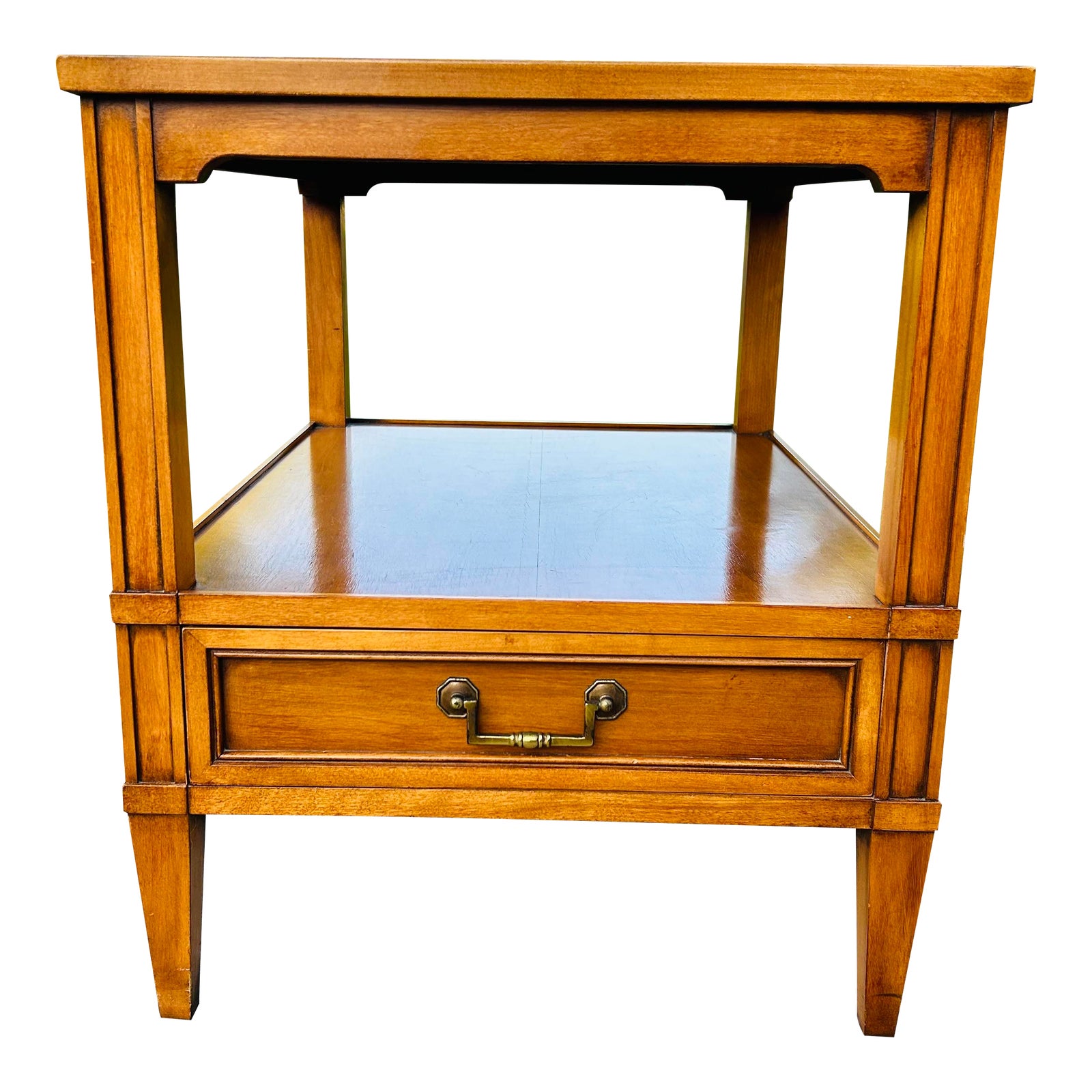 Mid-Century Hekman End Table | Nightstand | Chairish